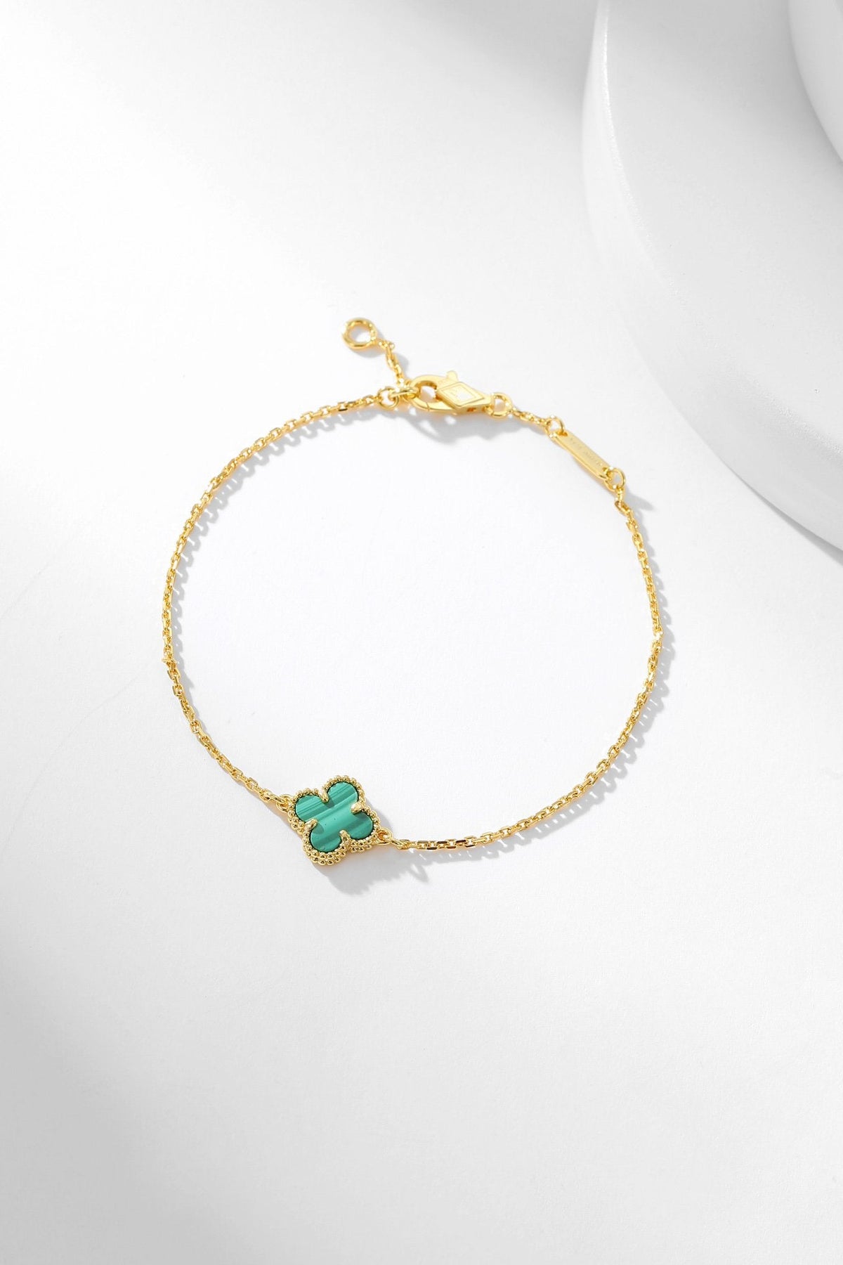 [⭐moonlume]CLOVER BRACELET MALACHITE 1 MOTIF