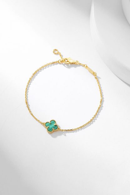 [⭐moonlume]CLOVER BRACELET MALACHITE 1 MOTIF