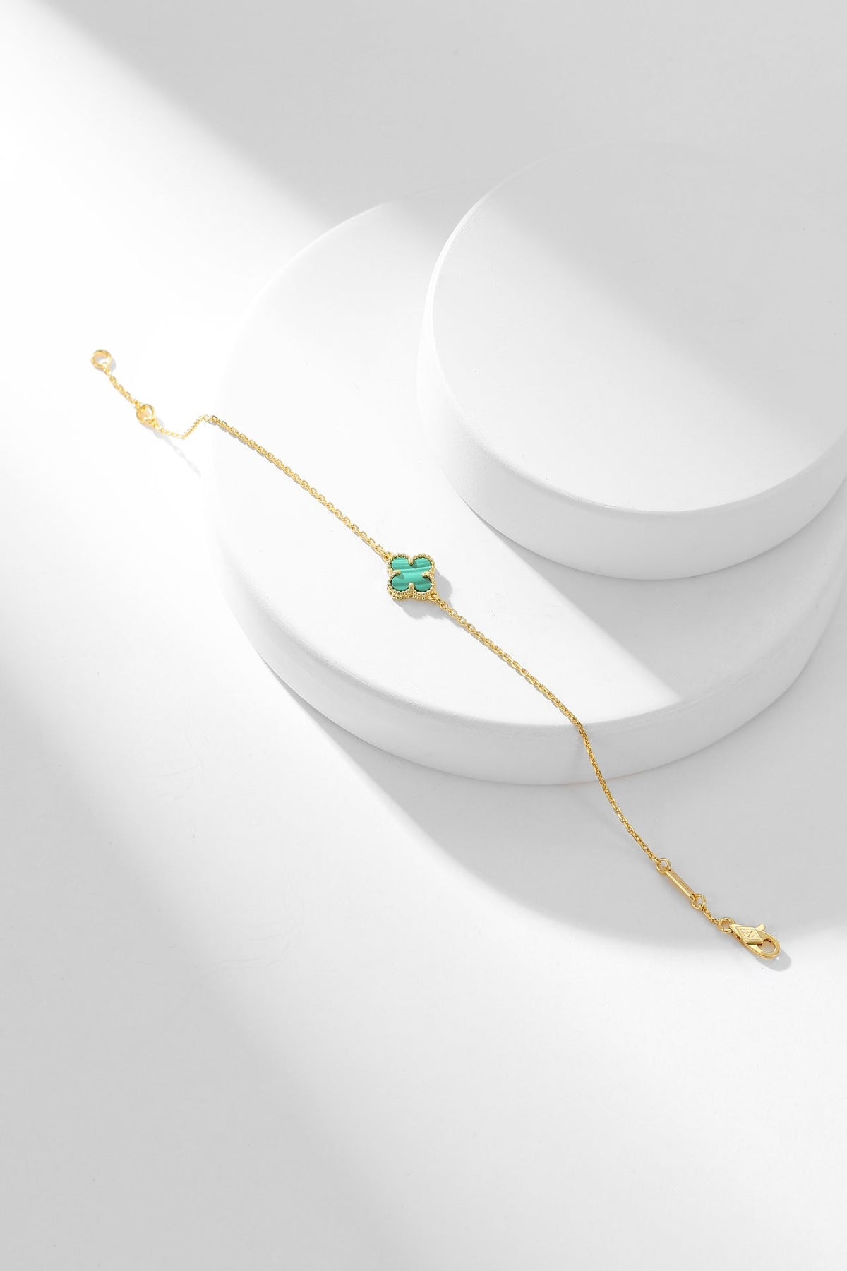 [⭐moonlume]CLOVER BRACELET MALACHITE 1 MOTIF