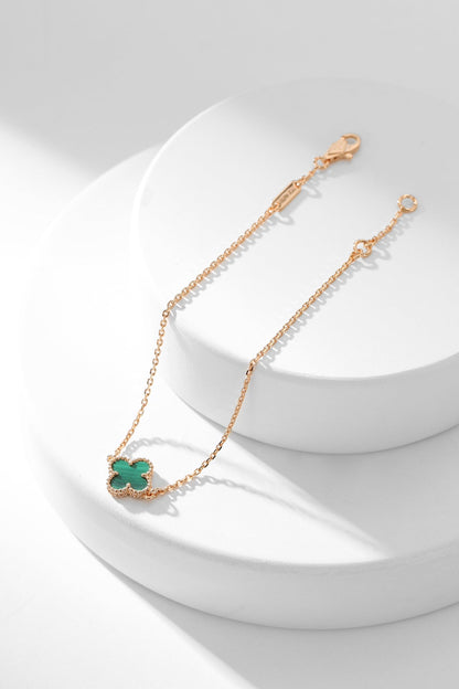 [⭐moonlume]CLOVER BRACELET MALACHITE 1 MOTIF