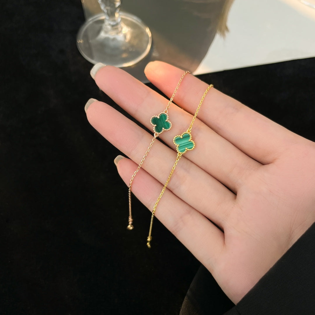 [⭐moonlume]CLOVER BRACELET MALACHITE 1 MOTIF