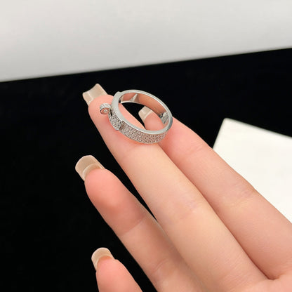 [⭐moonlume]KELLY SILVER DIAMOND RING