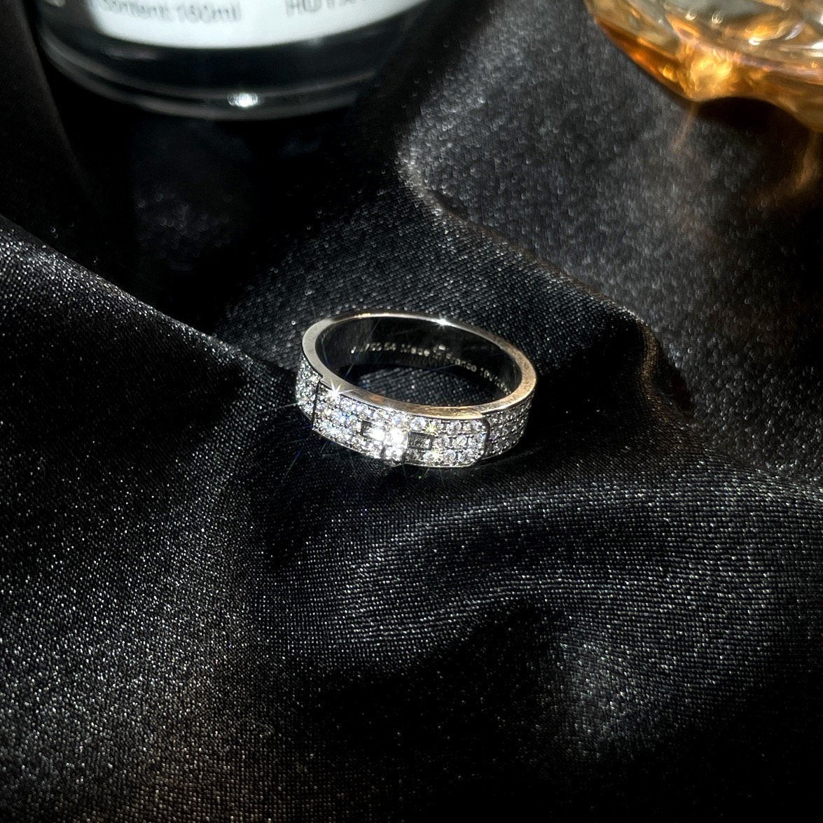 [⭐moonlume]KELLY SILVER DIAMOND RING