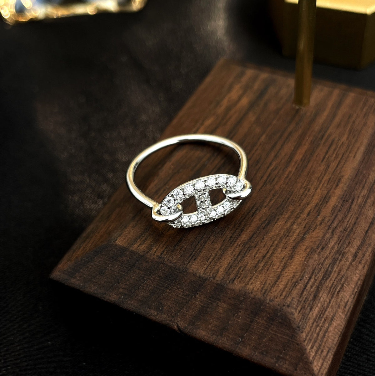 [⭐moonlume]RONDE SMALL SILVER DIAMOND RING