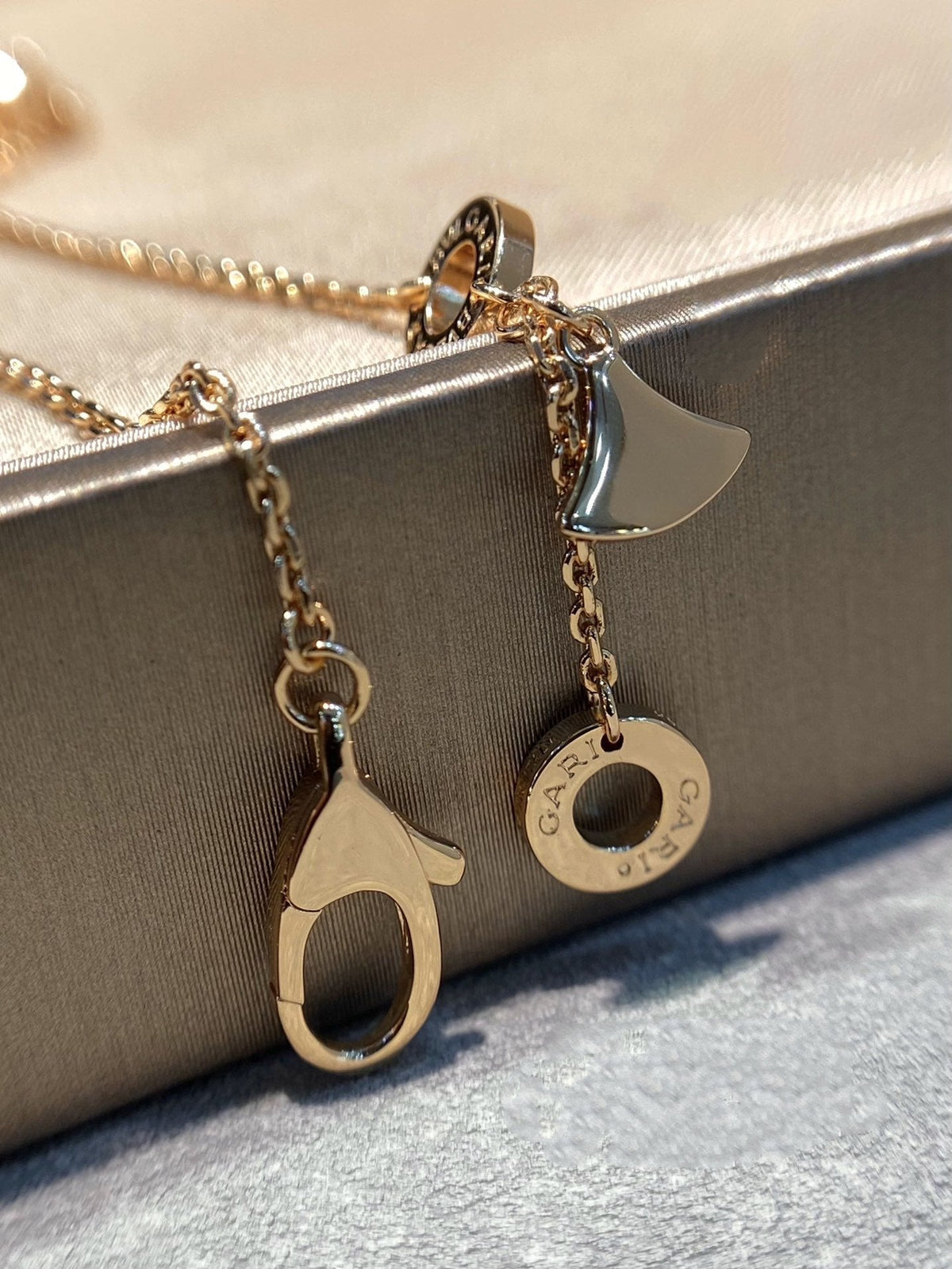 [⭐moonlume]DREAM MOP DIAMOND PAVED PINK GOLD NECKLACE