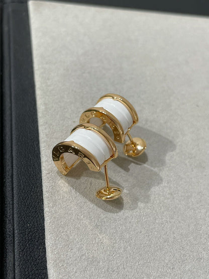 [⭐moonlume]ZERO 1 PINK GOLD CERAMIC EARRINGS