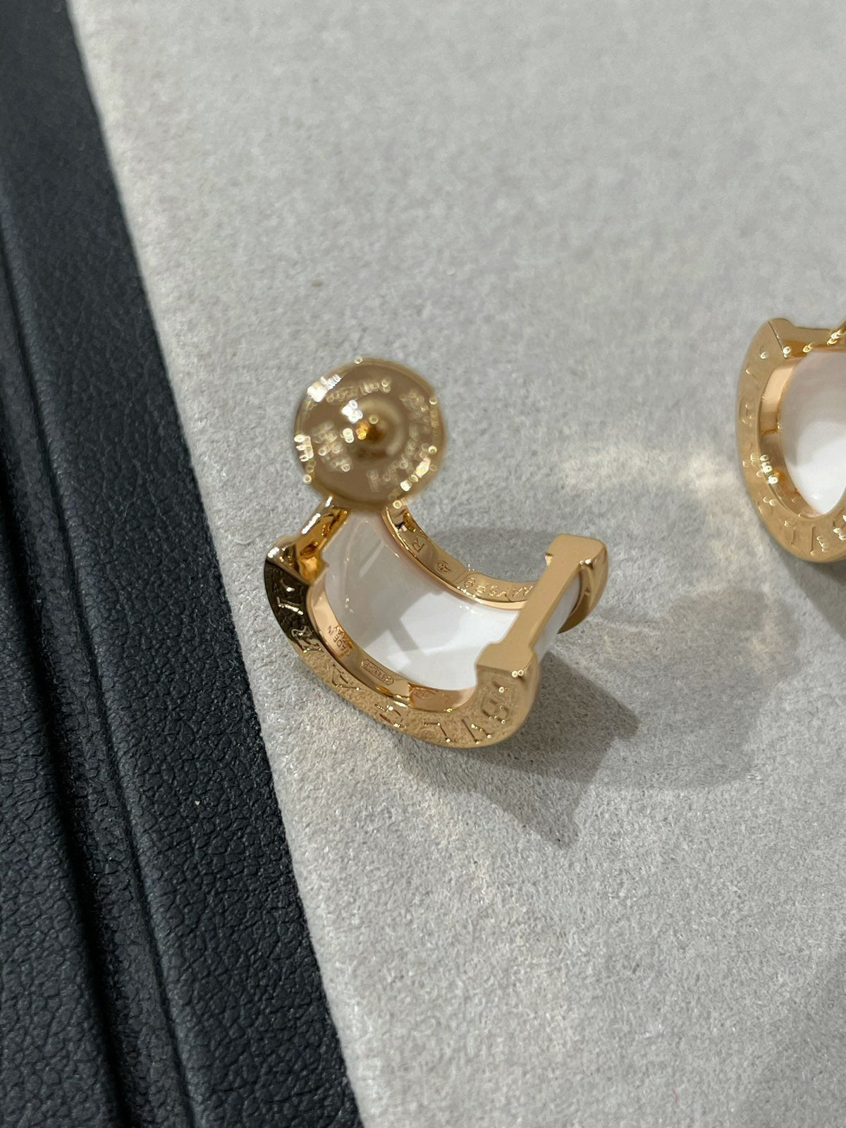 [⭐moonlume]ZERO 1 PINK GOLD CERAMIC EARRINGS