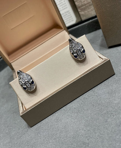 [⭐moonlume]SERPENT DIAMOND STUD EARRINGS