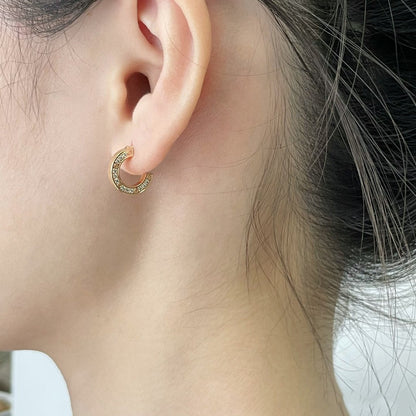 [⭐moonlume]LOVE DIAMOND EARRINGS