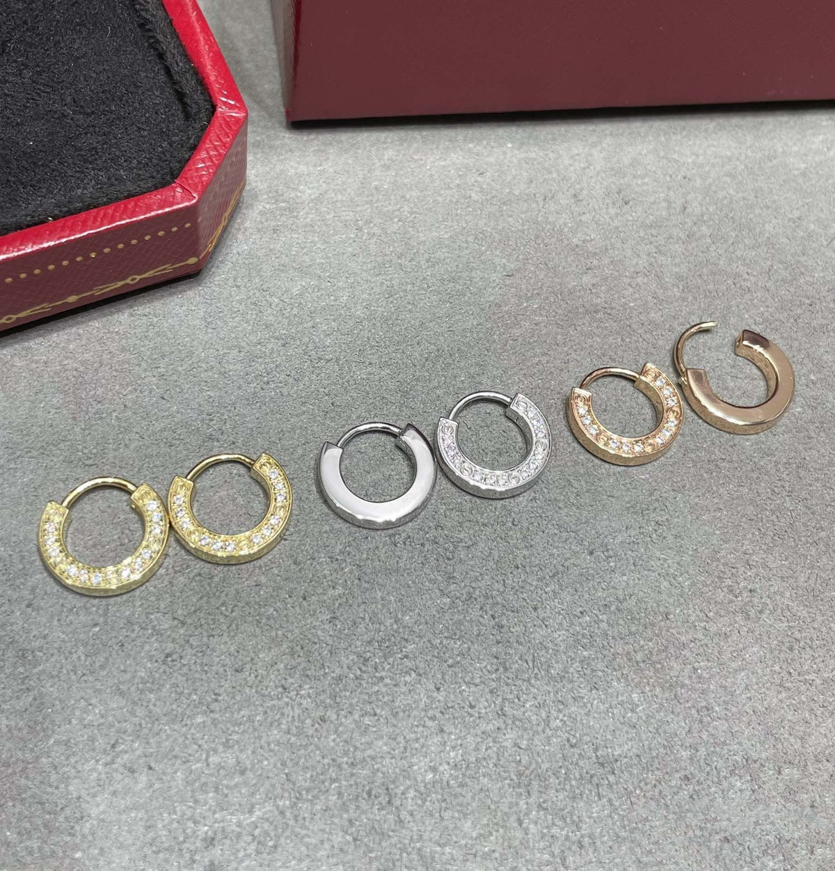 [⭐moonlume]LOVE DIAMOND EARRINGS
