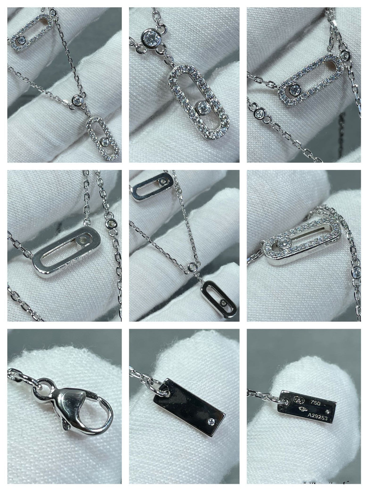 [⭐moonlume]MOVE 2 ROW DIAMOND NECKLACE