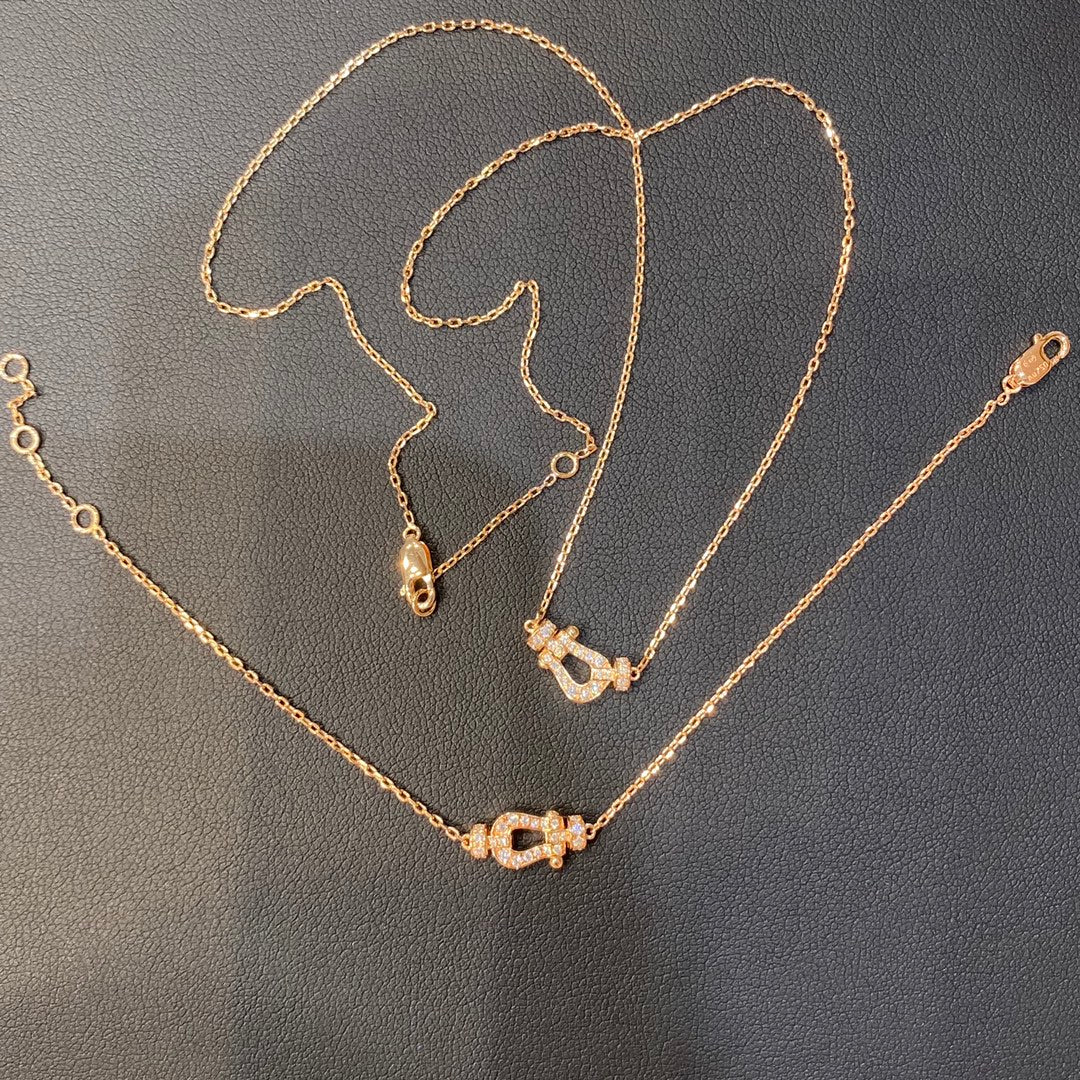 [⭐moonlume]FORCE 10 DIAMOND PINK GOLD NECKLACE MINI MODEL