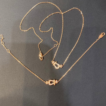 [⭐moonlume]FORCE 10 DIAMOND PINK GOLD NECKLACE MINI MODEL