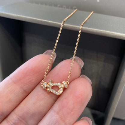 [⭐moonlume]FORCE 10 DIAMOND PINK GOLD NECKLACE MINI MODEL