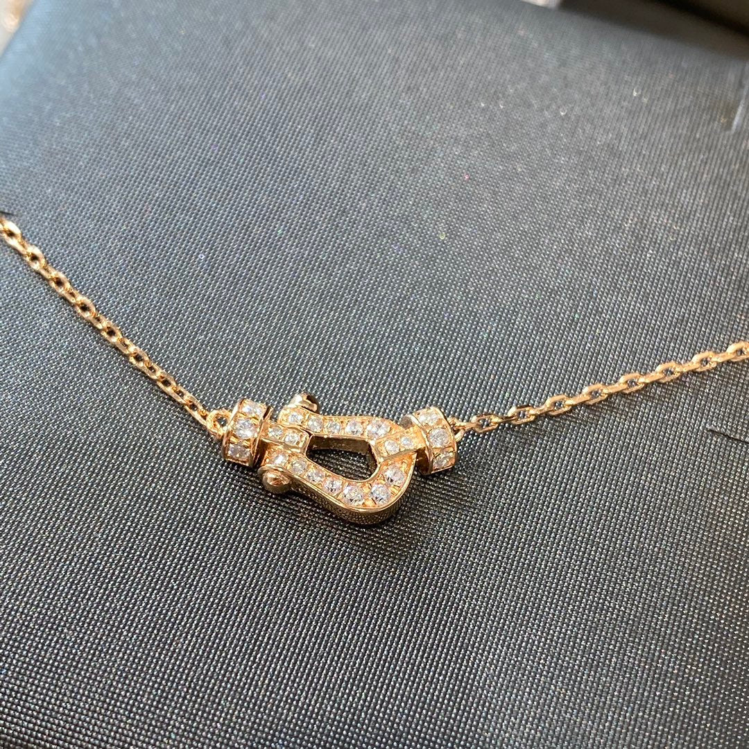 [⭐moonlume]FORCE 10 DIAMOND PINK GOLD NECKLACE MINI MODEL