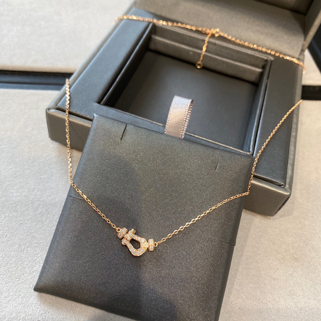[⭐moonlume]FORCE 10 DIAMOND PINK GOLD NECKLACE MINI MODEL