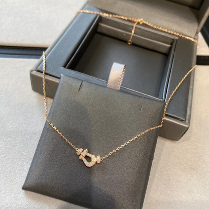 [⭐moonlume]FORCE 10 DIAMOND PINK GOLD NECKLACE MINI MODEL