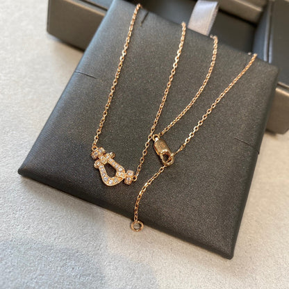 [⭐moonlume]FORCE 10 DIAMOND PINK GOLD NECKLACE MINI MODEL