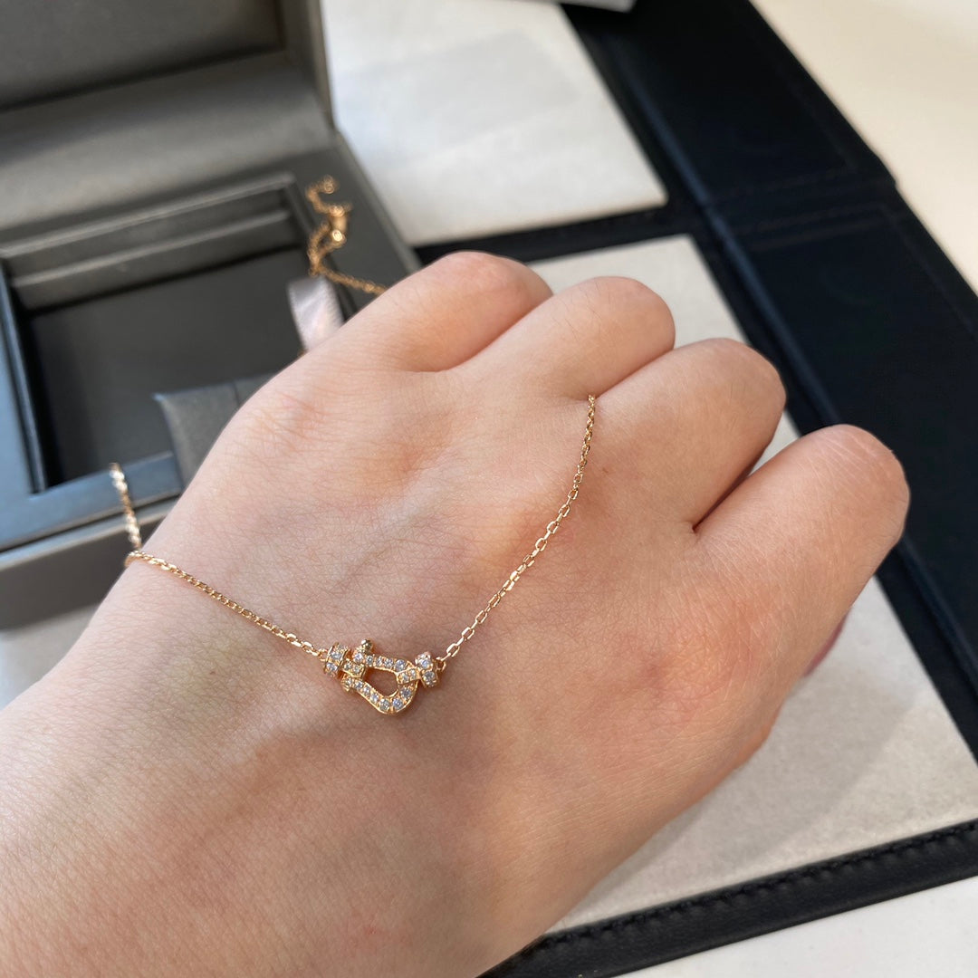 [⭐moonlume]FORCE 10 DIAMOND PINK GOLD NECKLACE MINI MODEL