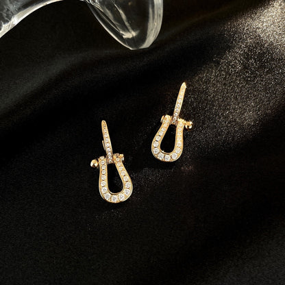 [⭐moonlume]FORCE 10 FULL DIAMOND DROP EARRINGS MEDIUM MODEL