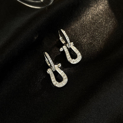 [⭐moonlume]FORCE 10 FULL DIAMOND DROP EARRINGS MEDIUM MODEL