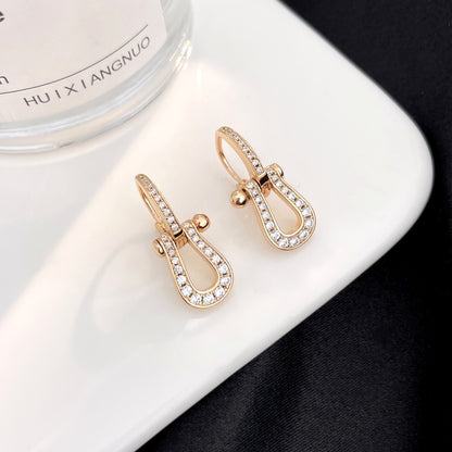 [⭐moonlume]FORCE 10 FULL DIAMOND DROP EARRINGS MEDIUM MODEL