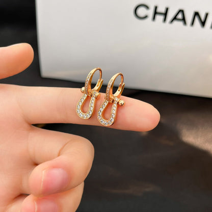 [⭐moonlume]FORCE 10 FULL DIAMOND DROP EARRINGS MEDIUM MODEL
