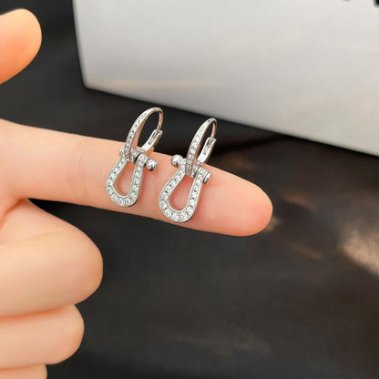 [⭐moonlume]FORCE 10 FULL DIAMOND DROP EARRINGS MEDIUM MODEL
