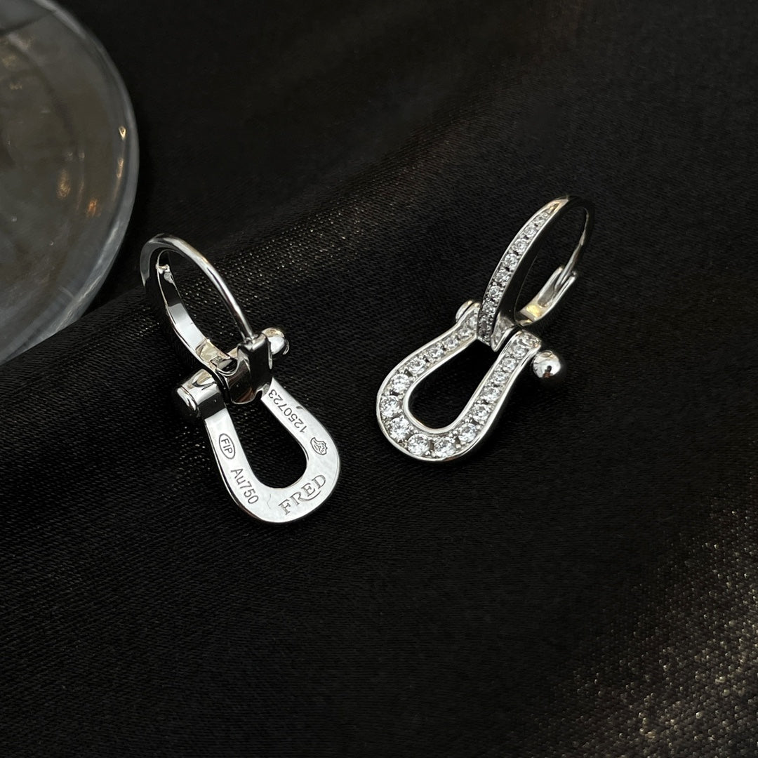 [⭐moonlume]FORCE 10 FULL DIAMOND DROP EARRINGS MEDIUM MODEL
