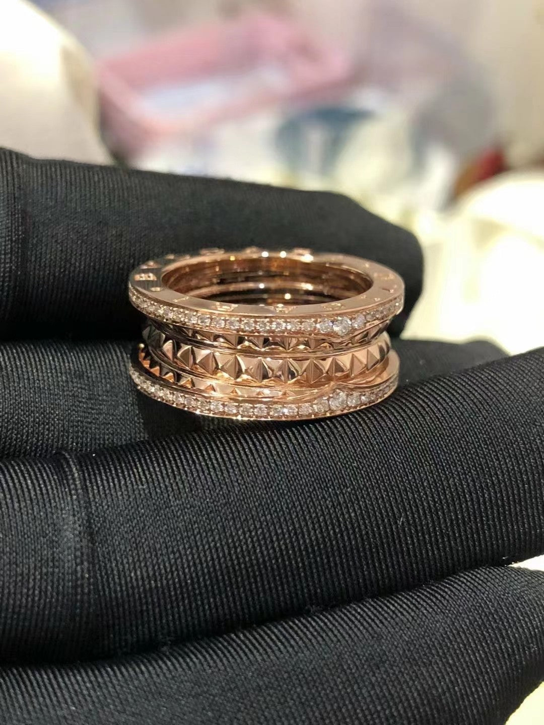 [⭐moonlume]ZERO 1 ROCK DIAMOND PINK GOLD