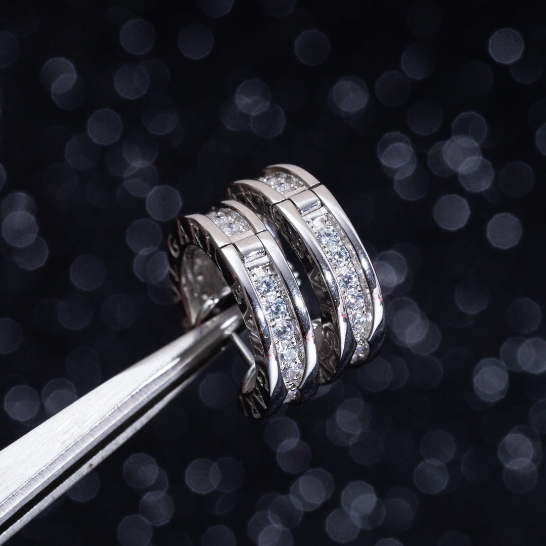 [⭐moonlume]ZERO 1 MINI SILVER DIAMOND EARRINGS