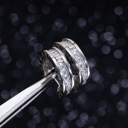 [⭐moonlume]ZERO 1 MINI SILVER DIAMOND EARRINGS