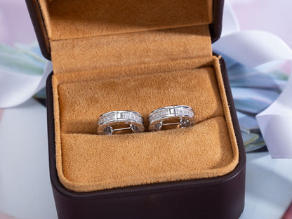 [⭐moonlume]ZERO 1 MINI SILVER DIAMOND EARRINGS