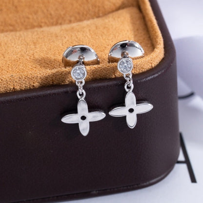 [⭐moonlume]VIDYLLE SILVER DIAMOND MINI DROP EARRINGS