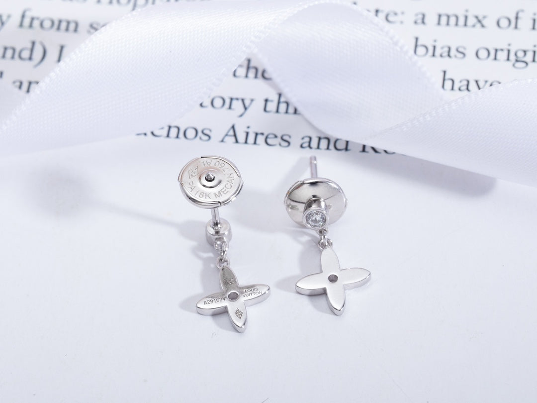 [⭐moonlume]VIDYLLE SILVER DIAMOND MINI DROP EARRINGS