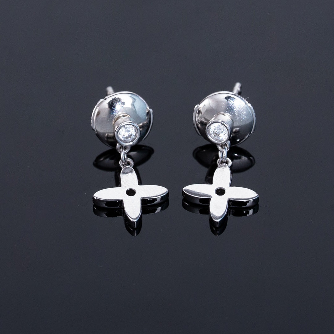 [⭐moonlume]VIDYLLE SILVER DIAMOND MINI DROP EARRINGS