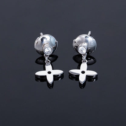 [⭐moonlume]VIDYLLE SILVER DIAMOND MINI DROP EARRINGS