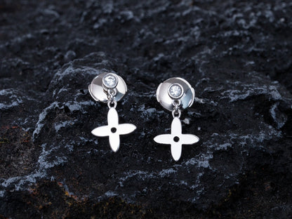 [⭐moonlume]VIDYLLE SILVER DIAMOND MINI DROP EARRINGS