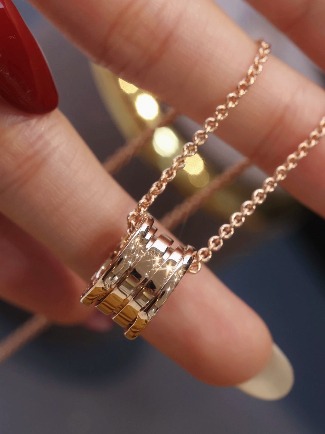 [⭐moonlume]ZERO 1 PINK GOLD NECKLACE