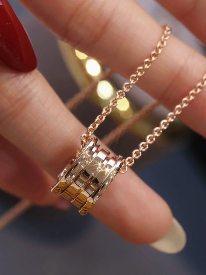 [⭐moonlume]ZERO 1 PINK GOLD NECKLACE