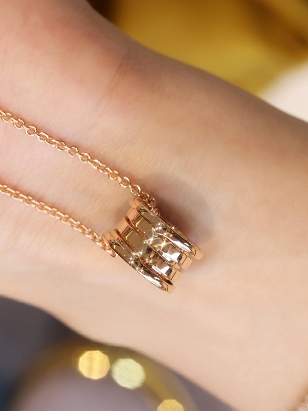 [⭐moonlume]ZERO 1 PINK GOLD NECKLACE