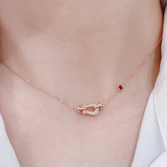 [⭐moonlume]FORCE 10 DIAMOND PINK GOLD NECKLACE