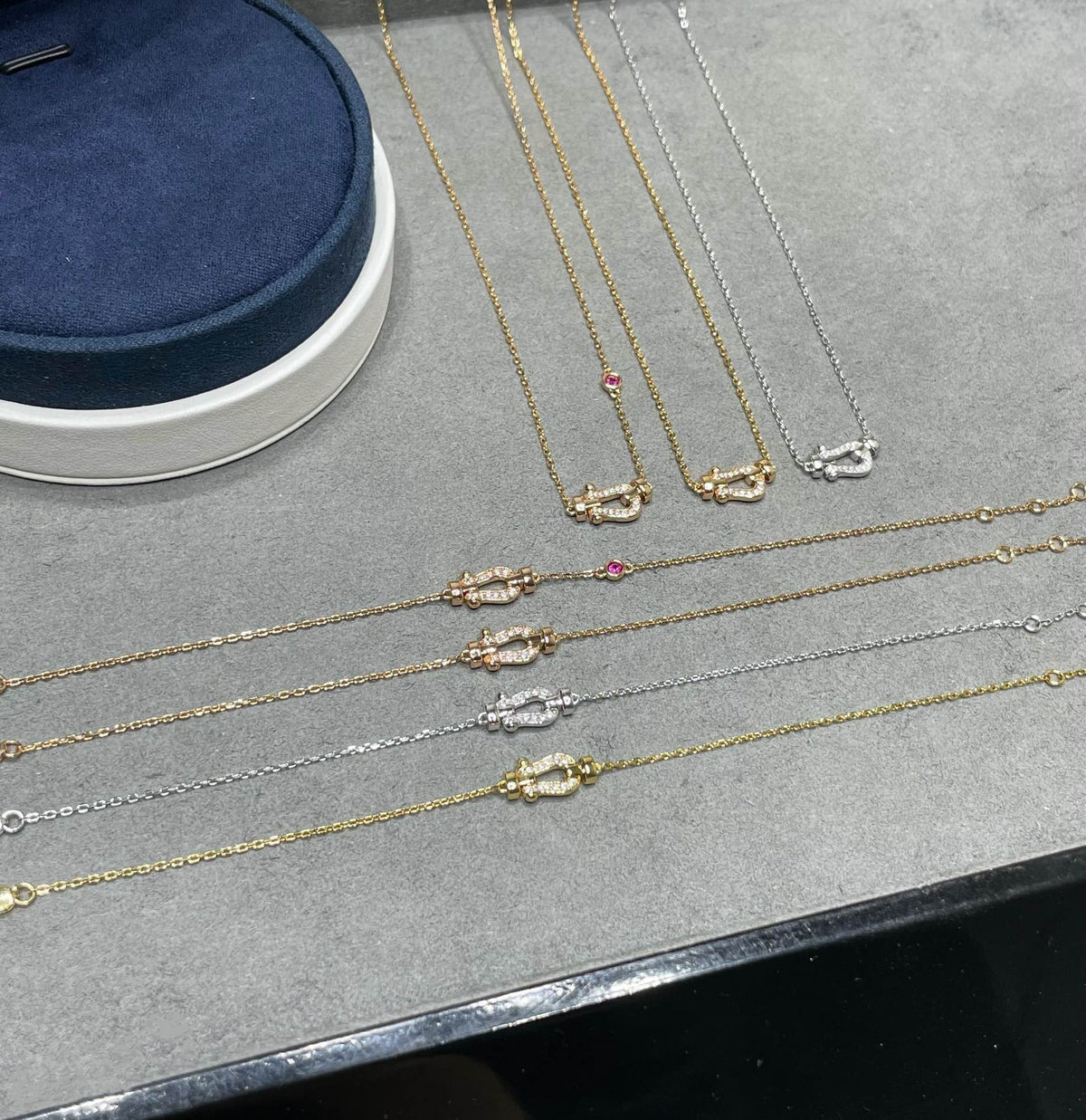 [⭐moonlume]FORCE 10 DIAMOND PINK GOLD NECKLACE