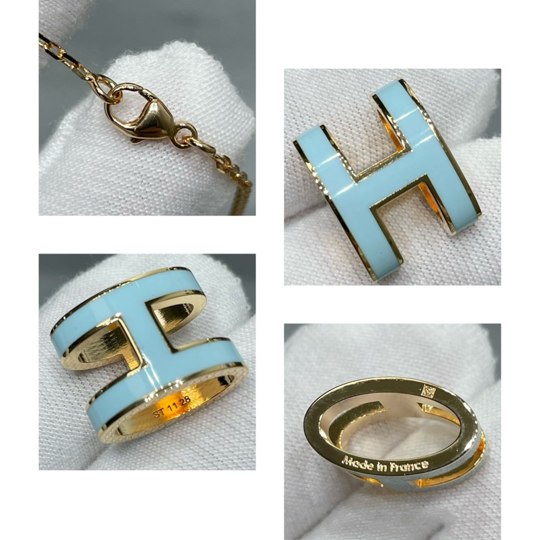 [⭐moonlume]POP H SKY BLUE NECKLACE