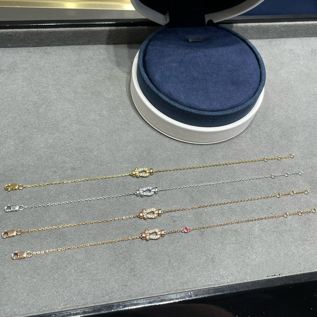 [⭐moonlume]FORCE 10 DIAMOND CHAIN LINK PINK GOLD BRACELET