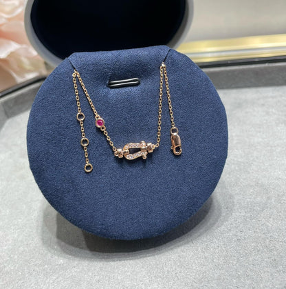 [⭐moonlume]FORCE 10 DIAMOND CHAIN LINK PINK GOLD BRACELET