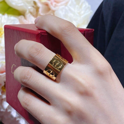 [⭐moonlume]LOVE 11MM LARGE RING