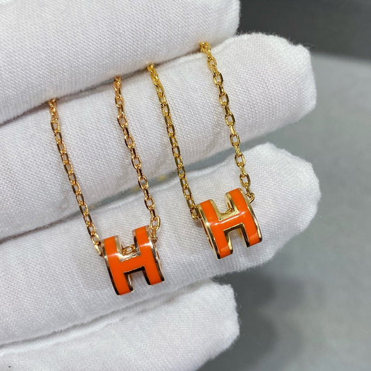 [⭐moonlume]MINI POP H NECKLACE