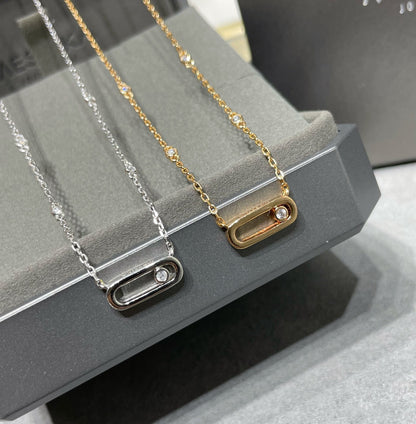 [⭐moonlume]MOVE UNO DIAMOND NECKLACE