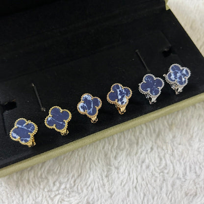 [⭐moonlume]CLOVER PIETERSITE MEDIUM STUD EARRINGS